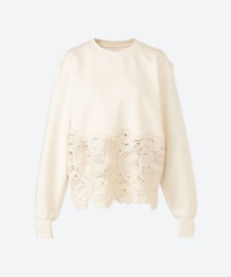 ＜Sea New York(Women)＞ＳＥＲＩＴＡ　ＣＲＯＣＨＥＴ　ＬＡＣＥ　Ｌ／ＳＬＶ　ＳＷＥＡＴＳＨＩＲＴ　Ｗ／　ＣＲＯＣＨＥＴ