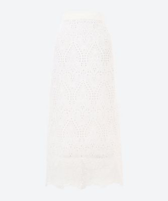 ＜FORFORMO (Women)＞Ｌａｃｅ　Ｅｍｂｒｏｉｄｅｒｙ　Ｓｋｉｒｔ