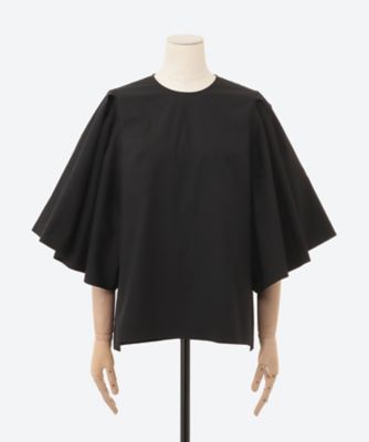 ＜三越伊勢丹/公式＞ FORFORMO (Women)/フォルフォルモ Tuck Flare Sleeve Blouse ブラック トップス【三越伊勢丹/公式】