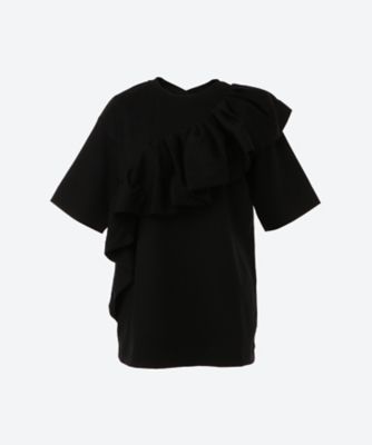 ＜三越伊勢丹/公式＞ FORFORMO (Women)/フォルフォルモ Frill T―shirt ブラック トップス【三越伊勢丹/公式】