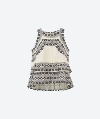 ＜Sea New York(Women)＞ＡＭＩＮＡ　ＥＭＢＲＯＩＤＥＲＹ　ＴＡＮＫ　ＴＯＰ