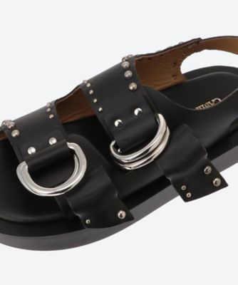 DOUBLE RING PLATFORM SANDALS FOR