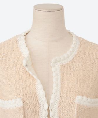 スパンコールツイードライクカーディガン | jemma.atelier