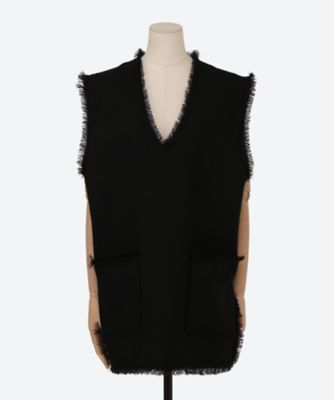 ADAWAS (Women)/アダワス ＬＩＧＨＴ　ＴＷＥＥＤ　ＦＲＩＮＧＥ　ＶＥＳＴ
