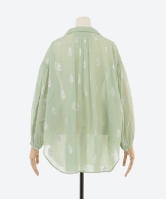 COTTON VOILE FOIL FLOWER PRINT