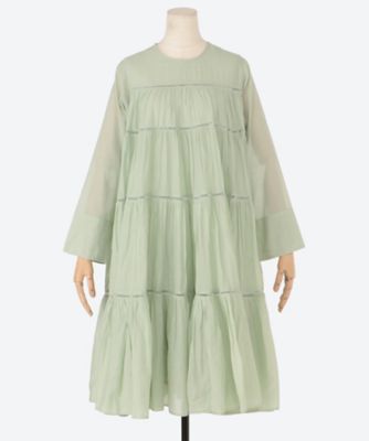 ＜NE QUITTEZ PAS (Women)＞ＣＯＴＴＯＮ　ＶＯＩＬＥ　ＴＩＥＲＥＤ　ＭＩＤＤＬ