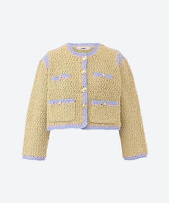 VENIT ハート カーディガン ジャケット（TWEED KNIT