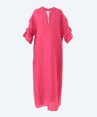 ＜TICCA (Women)＞リネンツイストスリーブワンピース
