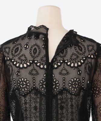 LAINEY EMBROIDERY L／SLVTOP | Sea New