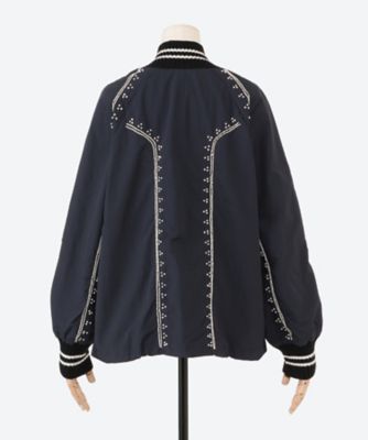 MILLE EMBROIDERY L／SLV WINDBREAKER