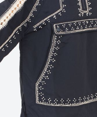 MILLE EMBROIDERY L／SLV WINDBREAKER
