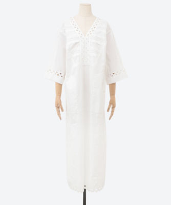 ＜NE QUITTEZ PAS (Women)＞ＰＯＰＬＩＮ　ＤＯＢＢＹ　ＺＩＧＺＡＧ　ＴＡＰＥ　ＣＡＦＴＡＮ　ＤＲＥＳＳ