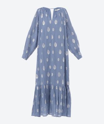 ＜NE QUITTEZ PAS (Women)＞ＣＯＴＴＯＮ　ＤＯＢＢＹ　ＳＴ　ＦＯＩＬ　ＰＲＩＮＴ　ＮＥＣＫ　ＧＡＴＨＥＲ　ＤＲＥＳＳ