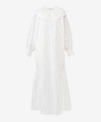 ＜NE QUITTEZ PAS (Women)＞ＰＯＰＬＩＮ　ＤＯＢＢＹ　ＺＩＧＺＡＧ　ＴＡＰＥ　ＢＩＧ　ＣＯＬＬＡＲ　ＤＲＥＳＳ