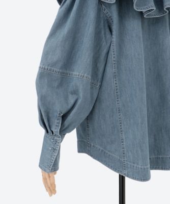 FORFORMO / Dress Denim Blouse/インディゴ/長袖ブラウス/--/コットン/IDG/724322 Dress Denim Blouse | FORFORMO (Women)/フォル