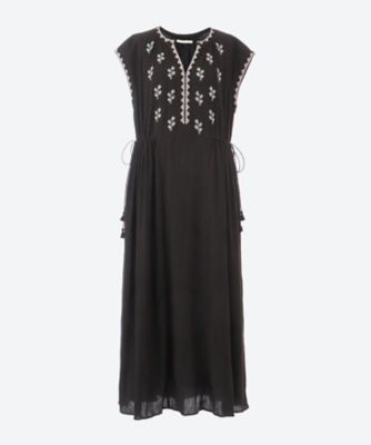 ＜NE QUITTEZ PAS (Women)＞Ｃ．ＧＡＵＺＥ　ＬＥＡＦ　ＥＭＢ　ＳＬＥＥＶＥＬＥ　ＤＲＥＳＳ