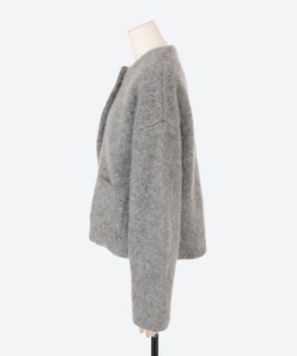 ｍｉｎｋ　ｆｕｒ―ｌｉｋｅ　ｋｎｉｔ　ｊａｃｋｅｔ