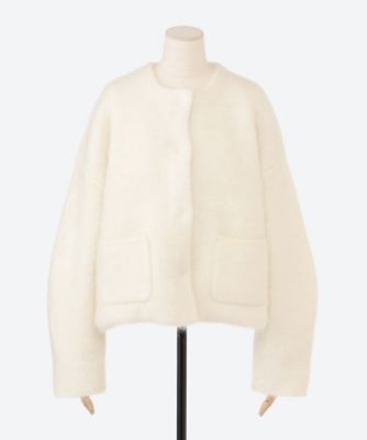 ｍｉｎｋ　ｆｕｒ―ｌｉｋｅ　ｋｎｉｔ　ｊａｃｋｅｔ