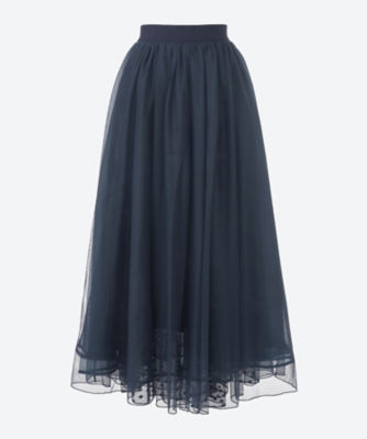 ＜MARILYN MOON (Women)＞ｄｏｔ　ｔｕｌｌｅ　ｒａｙｏｎ　ｎｙｌｏｎ　ｒｅｖｅｒｓｉｂｌｅ　ｓｋｉｒｔ