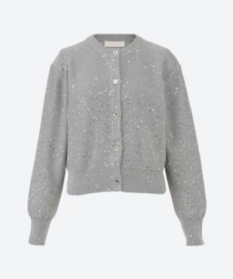 ＜MARILYN MOON (Women)＞ｃｏｔｔｏｎ　ｐｏｌｙｅｓｔｅｒ　ｓｐａｎｇｌｅ　ｃａｒｄｉｇａｎ