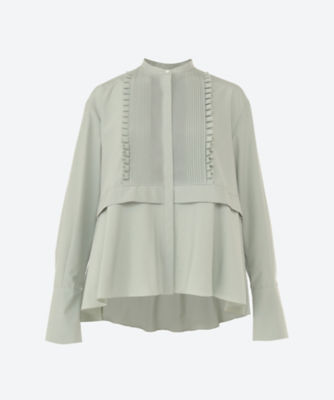 ＜MARILYN MOON (Women)＞Ｔｕｃｋ　ｆｒｉｌｌ　ｆｌａｒｅ　ｗａｓｈｅｒ　ｓｈｉｒｔ