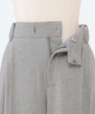 ウールフラノワイドテーパードパンツ　２３５２０５０４