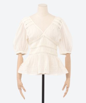 Sea New York(Women)/シーニューヨーク ＮＯＭＩ　ＳＯＬＩＤ　Ｖ―ＮＥＣＫ　ＴＯＰ　ＲＳ２５―１０１