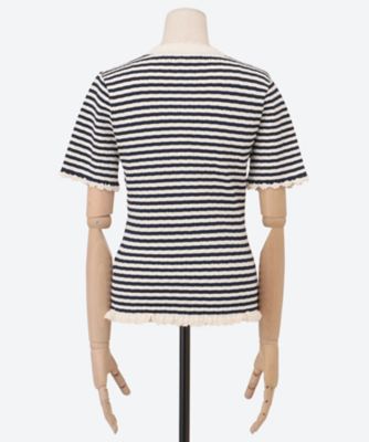 ＡＤＤＹ　ＳＴＲＩＰＥＤ　ＫＮＩＴ　Ｓ／ＳＬＶ　Ｔ　ＳＳ２５―００８
