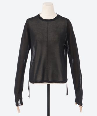 ＜MARILYN MOON (Women)＞ｈｉｇｈ　ｔｗｉｓｔ　ｃｏｔｔｏｎ　ｓｈｅｅｒ　ｇａｔｈｅｒ　ｋｎｉｔ　４２５１―１４２