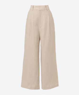 TICCA (Women)/ティッカ リネンワイドタックパンツ　ＴＢＥＳ―４１６