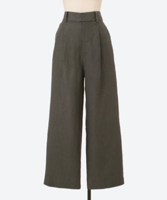 リネンワイドタックパンツ　ＴＢＥＳ―４１６