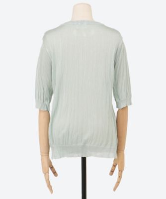 ＰＬＥＡＴＥＤ　ＫＮＩＴ　ＣＲＥＷ―ＮＥＣＫ　ＴＯＰ　ＡＤＷＳ―４０７―０６