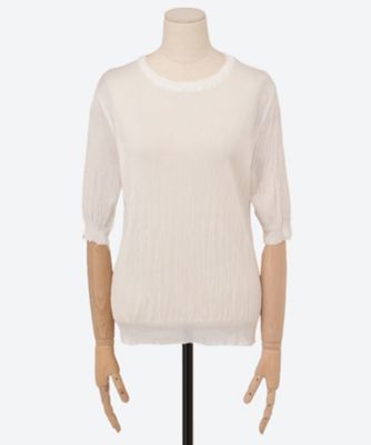 ＰＬＥＡＴＥＤ　ＫＮＩＴ　ＣＲＥＷ―ＮＥＣＫ　ＴＯＰ　ＡＤＷＳ―４０７―０６