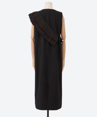 ４ｗａｙ　ｒａｆｆｌｅ　ｐｌｅａｔｓ　ｓｔｒｅｔｃｈ　ｔａｆｆｔａ　ｄｒｅｓｓ　４２５２―１８７