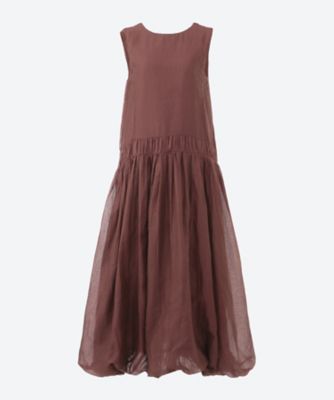 ＜MARILYN MOON (Women)＞ｔｕｃｋ　ｔｅｃｈｎｉｑｕｅ　ｓｈｅｅｒ　ｃｏｔｔｏｎ　２ｗａｙ　ｂａｌｌｏｏｎ　ｄｒｅｓｓ　４２５２―１５２