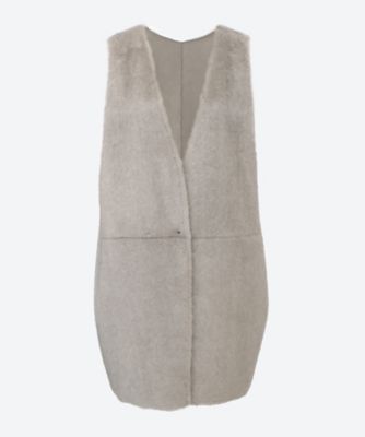 ＜VERSEAU (Women)＞エコラクーンファーショートジレ　２３５１０２１７