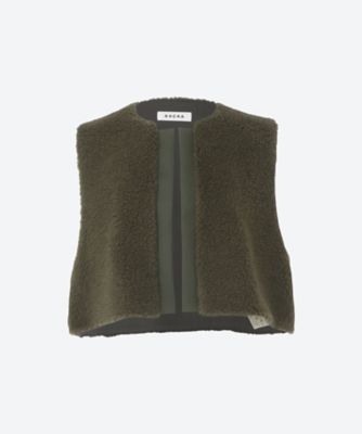 POODLE FUR SHORT GILET | SACRA (Women
