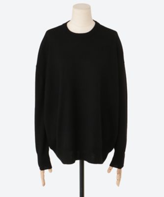 SACRA (Women)/サクラ EX. FINE MERINO CREW-N TOP ブラック トップス【三越伊勢丹/公式】