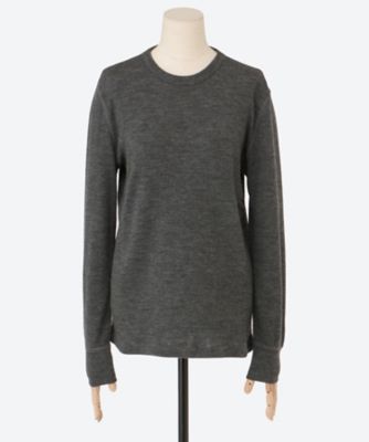 SACRA (Women)/サクラ EX. FINE MERINO RIB JSY TOP チャコール トップス【三越伊勢丹/公式】