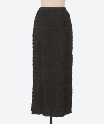 DENIM SHIRRING SKIRT | NE QUITTEZ PAS