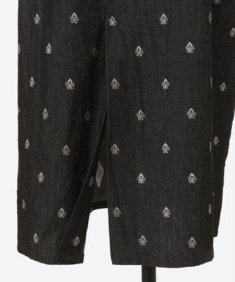 DENIM FOIL PRINT HALF SLE | NE QUITTEZ PAS