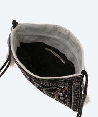 EMBROIDERY SHOULDER BAG | NE QUITTEZ PAS