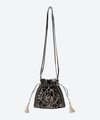EMBROIDERY SHOULDER BAG | NE QUITTEZ PAS