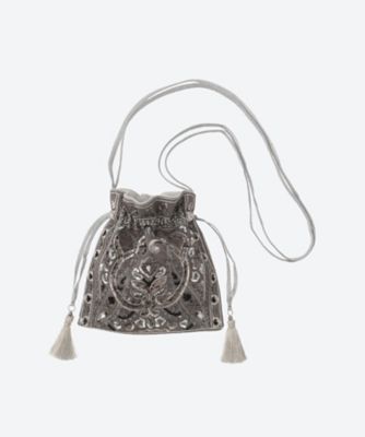 ヌキテパ　バッグ EMBROIDERY SHOULDER BAG | NE QUITTEZ