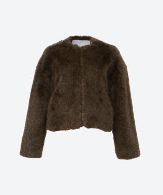 ＜TICCA (Women)＞レオパードファーショートコート　ＴＢＥＡ―０７２