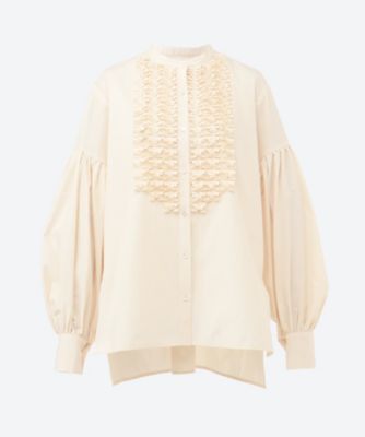 ＜MARILYN MOON (Women)＞ｍｏｄｅｒｎ　ｔｕｃｋ　ｆｒｉｌｌ　ｂｌｏｕｓｅ　４２５４―１０７