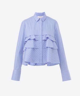 ＜MARILYN MOON (Women)＞ｌａｙｅｒｅｄ　ｒａｆｆｌｅ　ｂｌｏｕｓｅ　４２５４―１２８