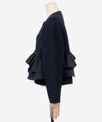マリリン。オーダーページ。 spiral taffeta raffle knit jacket