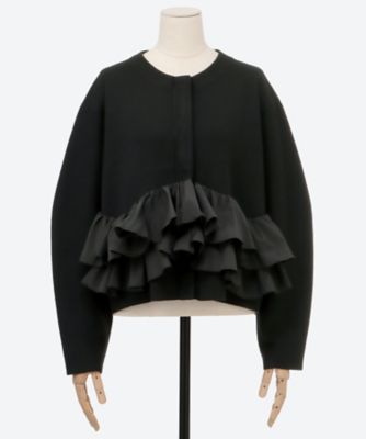 マリリン。オーダーページ。 spiral taffeta raffle knit jacket