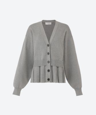 ＜VERSEAU (Women)＞プリーツヘムニットカーディガン　２３７２０８０４